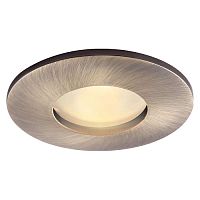 Светильник встраиваемый Arte Lamp Aqua A5440PL-1CC 220В GU10 50Вт IP44 Круг/Бронза 70мм картинка 